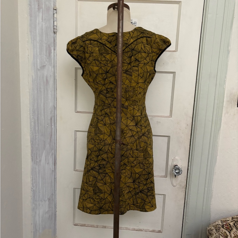 Nooworks Abstract Geometric Fit Flare Pocket A Line Mini Dress Size XL - Picture 5 of 9